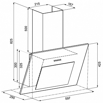 картинка Кухонная вытяжка Krona FREYA 600 WHITE PB 