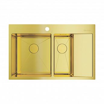 картинка Мойка для кухни Omoikiri Akisame-78-2-LG-L  картинка Мойка для кухни Omoikiri Akisame-78-2-LG-L