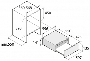 картинка Подогреватель посуды Asko ODW8128G 