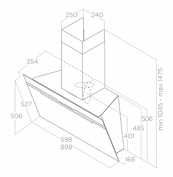 картинка Кухонная вытяжка Elica MAJESTIC BL/A/60 