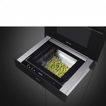 картинка Ящик для вакуумирования Smeg CPV115B3 чёрное стекло  картинка Ящик для вакуумирования Smeg CPV115B3 чёрное стекло
