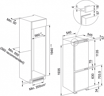 картинка Встраиваемый холодильник Franke FCB 360 V NE D 