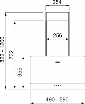 картинка Кухонная вытяжка полновстраиваемая Franke TEMPER 50 WH белая 