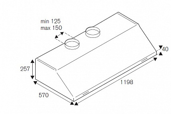 картинка Кухонная вытяжка Bertazzoni KU120PRO2XA (2 мотора) 
