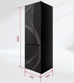 картинка Отдельностоящий холодильник Lex LKB185BLGIDMax Wind 