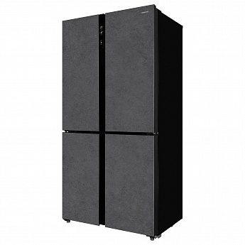 картинка Отдельностоящий холодильник Hiberg RFQ-500DX NFDS INVERTER темный камень 
