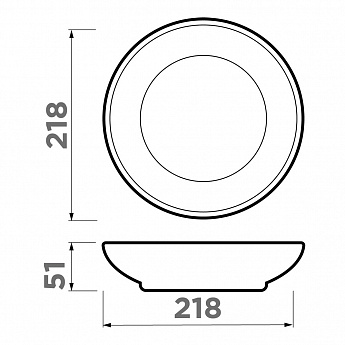 картинка Тарелка глубокая Omoikiri SO-01-OL 