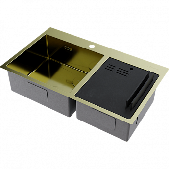 картинка Мойка для кухни Omoikiri Akisame 86-2 Side-LG 