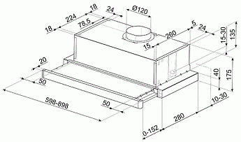 картинка Кухонная вытяжка Smeg KSET61E2  картинка Кухонная вытяжка Smeg KSET61E2