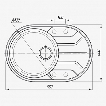 картинка Мойка для кухни Dr. Gans Лиана 760 