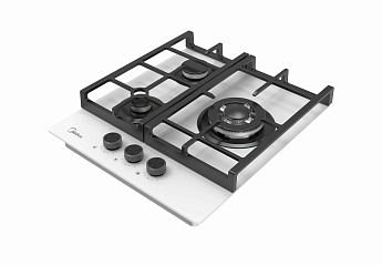 картинка Газовая варочная панель Midea MG449TGW белая  картинка Газовая варочная панель Midea MG449TGW белая