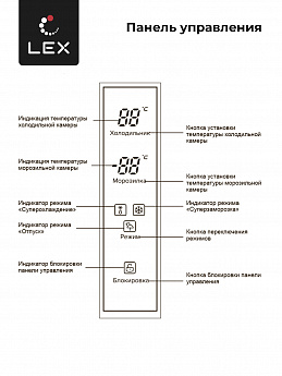 картинка Отдельностоящий холодильник Lex LFD575BXID  картинка Отдельностоящий холодильник Lex LFD575BXID