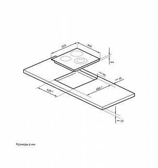 картинка Электрическая варочная панель MILLEN MEH 451 BL 