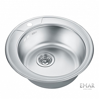 картинка Мойка Emar Steel ЕМ-490 DECOR  картинка Мойка Emar Steel ЕМ-490 DECOR