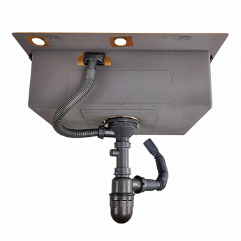 картинка Комплект Emar PVD COPPERY (мойка, смеситель, дозатор) 