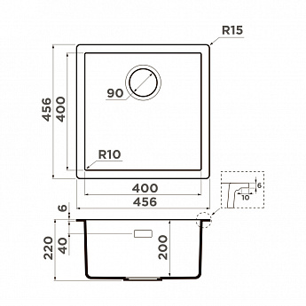 картинка Мойка для кухни Omoikiri YAMAKAWA 45T INTEGRA 