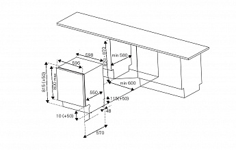 картинка Посудомоечная машина Bertazzoni DW60EPR/21  картинка Посудомоечная машина Bertazzoni DW60EPR/21