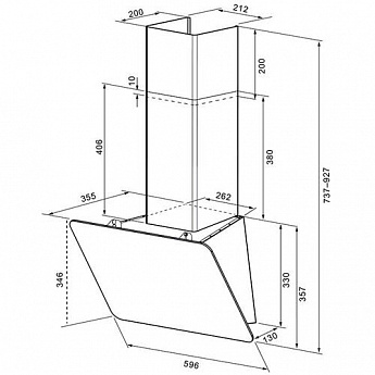 картинка Кухонная вытяжка Krona LIORA 600 WHITE S 