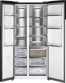 картинка Полувстраиваемый холодильник Kuppersberg RFSN 1990 SG серебро 