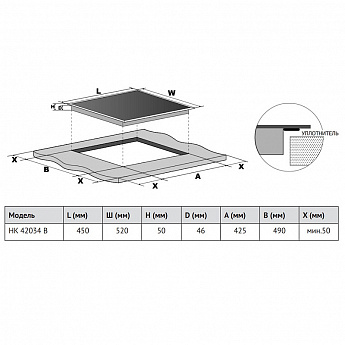 картинка Варочная панель Korting HK 42034 B 