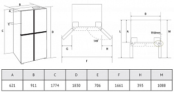 картинка Отдельностоящий холодильник Kuppersberg NFFD 185 SG 