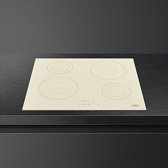 картинка Индукционная варочная панель Smeg SI2641DP кремовый 