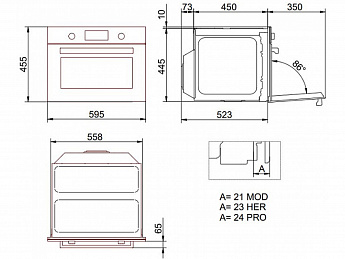 картинка Микроволновая печь  Bertazzoni FMOD4077MTB1 