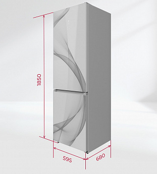 картинка Отдельностоящий холодильник Lex LKB185WGIDMax Wind 