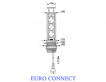 картинка Встраиваемая розетка GLS 3X16 EURO серебристый  картинка Встраиваемая розетка GLS 3X16 EURO серебристый