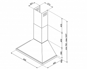 картинка Кухонная вытяжка Smeg KPF9OG 