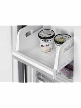 картинка Полувстраиваемый холодильник Hiberg RFQ-600DX NFYM INVERTER бежевый 