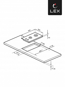 картинка Варочная панель Lex GVG 323A BBL 
