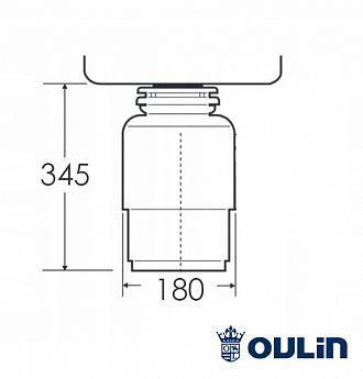 картинка Измельчитель пищевых отходов Oulin Ol-Kds553 