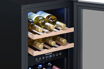 картинка Полувстраиваемый винный шкаф Weissgauff WWC-16 DualZone Compressor 