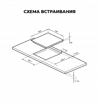 картинка Варочная панель Lex EVI 431A BL  картинка Варочная панель Lex EVI 431A BL