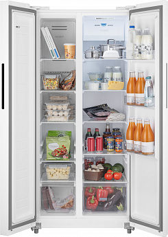 картинка Отдельностоящий холодильник Weissgauff WSBS 500 Inverter NoFrost White 