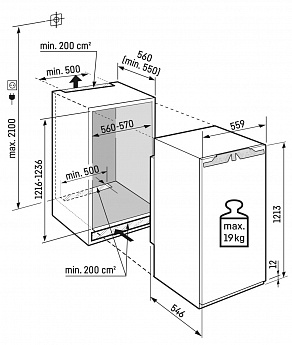 картинка Встраиваемый холодильник Liebherr IRBC 4120 