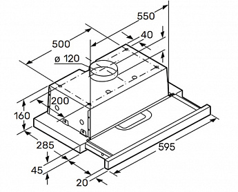 картинка Кухонная вытяжка Kuppersberg SLIMDUAL 60 W 