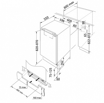 картинка Морозильная камера Korting KSI 8217 F 
