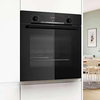 картинка Электрический духовой шкаф Bosch HBA534EB3 черный 
