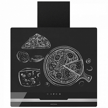 картинка Кухонная вытяжка Krona DOMENIKA 600 BLACK/INOX S 