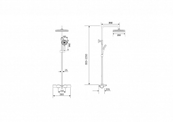 картинка Душевая система Oulin OL-HT-2318  картинка Душевая система Oulin OL-HT-2318