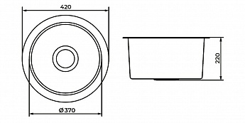 картинка Мойка для кухни Premial 4242 ROMANCE brush steel 