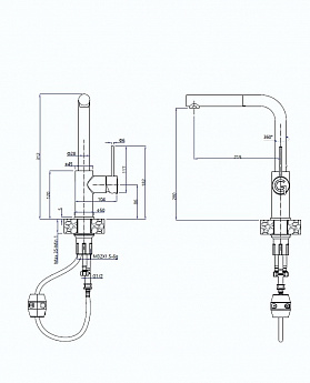 картинка Смеситель Rivelato Albano 1573503 brina/oro 