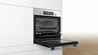 картинка Электрический духовой шкаф Bosch HBJ558YS3Q нержавеющая сталь 