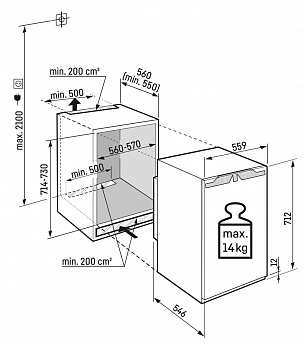 картинка Морозильная камера встраиваемая Liebherr IFNbi 3553-22 001 