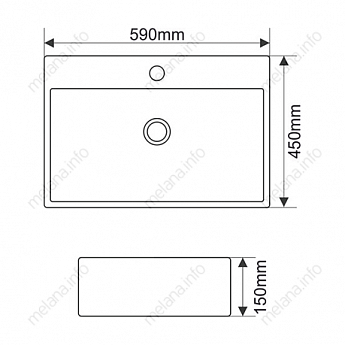 картинка Раковина для ванной Melana MLN-7295 