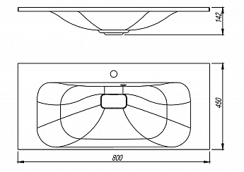 картинка Раковина для ванной Florentina ФОРТУНА-800 