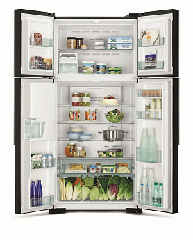 картинка Отдельностоящий холодильник Hitachi R-W660PUC7 GGR графит 