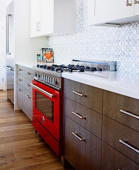 картинка Комбинированная кухонная плита Bertazzoni PRO96L1EROT красная 